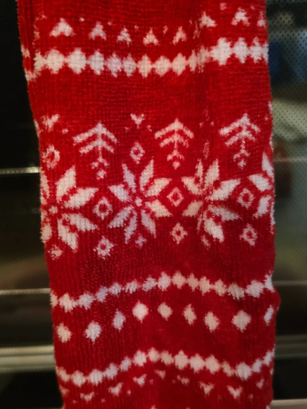 Handmade Hanging Hand Towel - Snowflakes